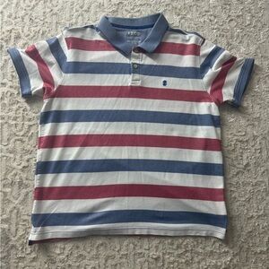 Izod Kids Polo Shirt - Red, Blue, White Stripes